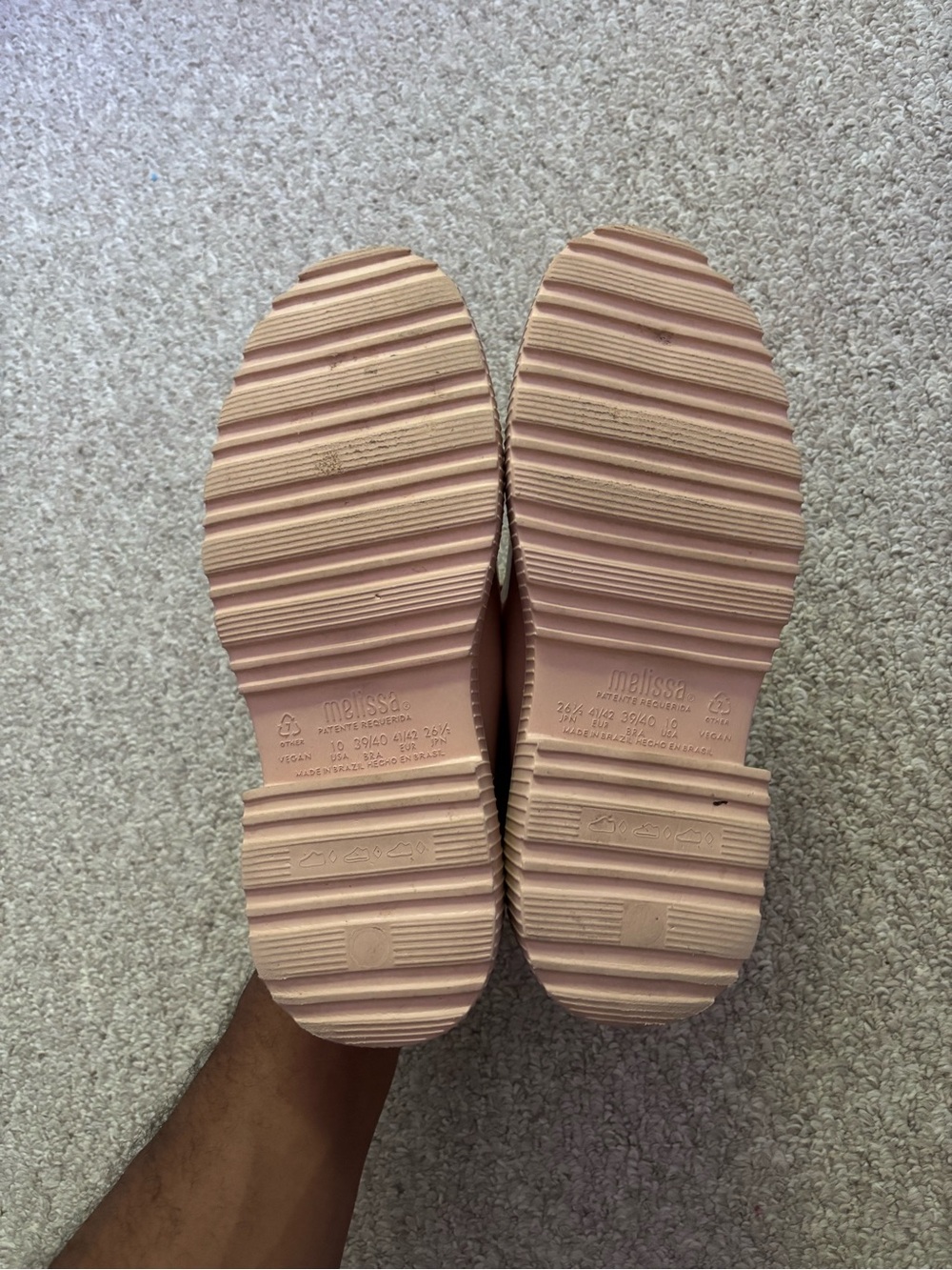 Melissa Jackie Mary Jane Jelly Shoes in Nude Pink - Picture 8 of 10